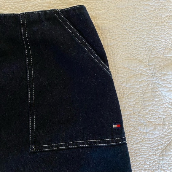 TOMMY HILFIGER VINTAGE DENIM SKIRT - Picture 2 of 4